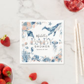 Serviette En Papier Baby shower sous-marin d'aquarelle enchanteur (En situation)