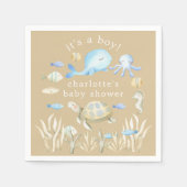 Serviette En Papier Baby shower sous-marin Whimsy (Devant)