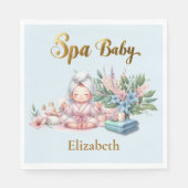 Serviette En Papier Baby shower spa (Devant)