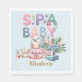 Serviette En Papier Baby shower spa (Devant)