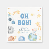 Serviette En Papier Baby shower spatial (Devant)