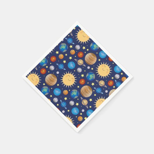 Serviette En Papier Baby shower spatial (Coin)