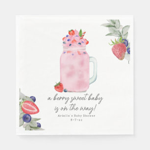 Serviette En Papier Baby shower spécial Smoothie Berry