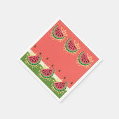 Serviette En Papier Baby-Shower Splash Pastèque Moderne (Coin)