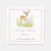 Serviette En Papier Baby shower Spring Deer (Devant)