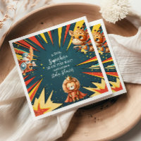 Baby shower Superhero Animaux amusants