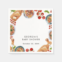 Baby Shower sur le thème de la cuisine italienne
