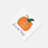 Serviette En Papier Baby shower Sweet Baby Citrouille (Coin)