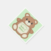 Serviette En Papier Baby shower Teddy Bear (Coin)