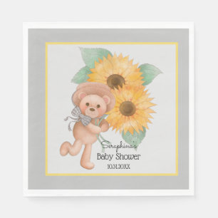 Serviette En Papier Baby shower Teddy Bear Teddy