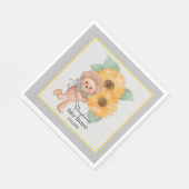 Serviette En Papier Baby shower Teddy Bear Teddy (Coin)