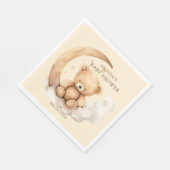 Serviette En Papier Baby shower Teddy Moon (Coin)