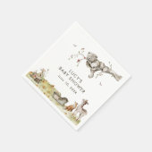 Serviette En Papier Baby-Shower Thème Forêt (Coin)