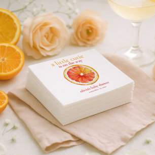 Serviette En Papier Baby Shower Tranche d'Orange Little Cutie 