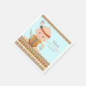 Serviette En Papier Baby shower tribal de Boho (Coin)