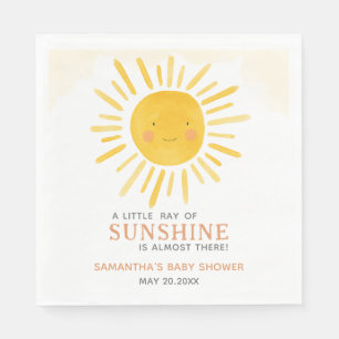 Serviette En Papier Baby Shower Un Petit Rayon de Soleil