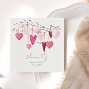 Serviette En Papier Baby shower Valentine Little Sweetheart