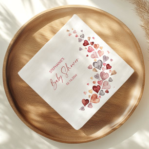 Serviette En Papier Baby shower Valentines de Little Sweetheart
