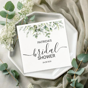 Serviette En Papier Baby Shower Verdure Eucalyptus