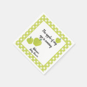 Serviette En Papier Baby shower vert pomme (Coin)