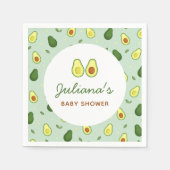 Serviette En Papier Baby shower vert Saint-Guacamole Avocado (Devant)