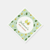 Serviette En Papier Baby shower vert Saint-Guacamole Avocado (Coin)