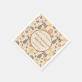 Serviette En Papier Baby shower vintage Honey Bumblebee (Coin)