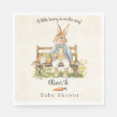 Serviette En Papier Baby shower vintage Peter Rabbit (Devant)