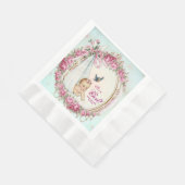 Serviette En Papier Baby-shower vintage shabby (Coin)