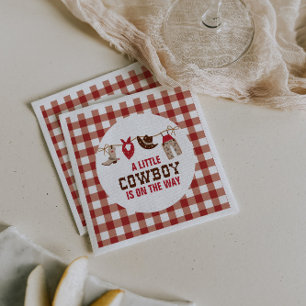 Serviette En Papier Baby Shower Western Cowboy Rodéo