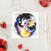 Serviette En Papier Baby shower Whimsical Dragon (En situation)