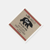 Serviette En Papier Baby shower Wild One Boys (Coin)
