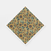 Serviette En Papier Baby showers Sunflower Bloom (Coin)