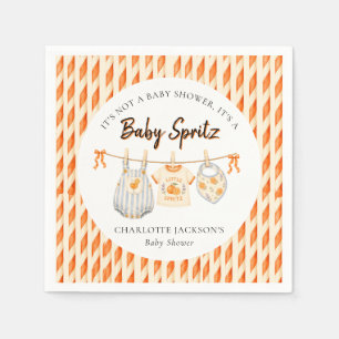 Serviette En Papier Baby Spritz Orange Citron Mignon Shower de Bébé