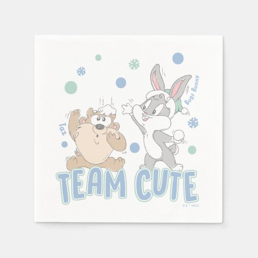 Serviette En Papier Baby TAZ™ & BUGS BUNNY™ Team Cute (Devant)