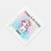 Serviette En Papier Baby Unicorn Paper Napkins. (Coin)
