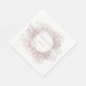 Serviette En Papier baby's breath floral frame wedding (Coin)