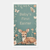 Serviette En Papier Baby's First Easter Woodland Animals Deer Spring  (Devant)