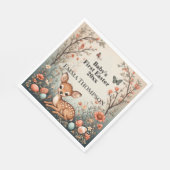 Serviette En Papier Baby's First Easter Woodland Animals Deer Spring  (Coin)