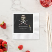 Serviette En Papier Baccalauréat en pirate / Fête d'anniversaire - thè (En situation)