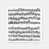 Serviette En Papier Bach Cello Suite Music Manuscrit (Devant)