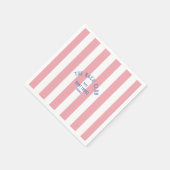 Serviette En Papier Bach Club Blue Crest Rose Cabana Stripe (Coin)