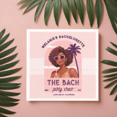 Serviette En Papier Bach Party Crew Retro Femme Bachelorette Party