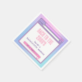 Serviette En Papier Bach To The 2000's Y2K Bachelorette Personnalisée (Coin)