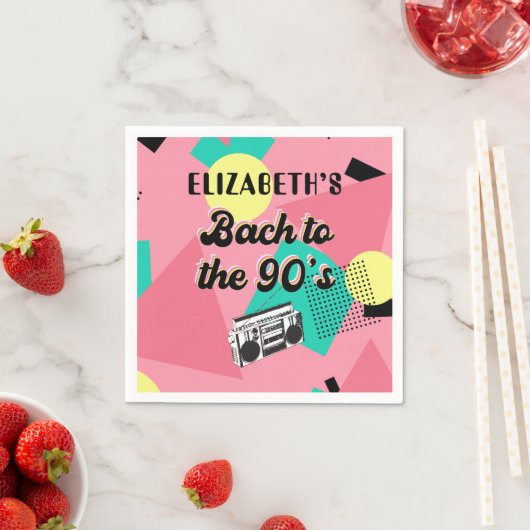 Serviette En Papier Bach To The 90's Bachelorette (En situation)
