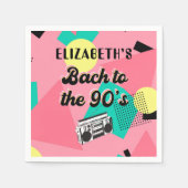 Serviette En Papier Bach To The 90's Bachelorette (Devant)
