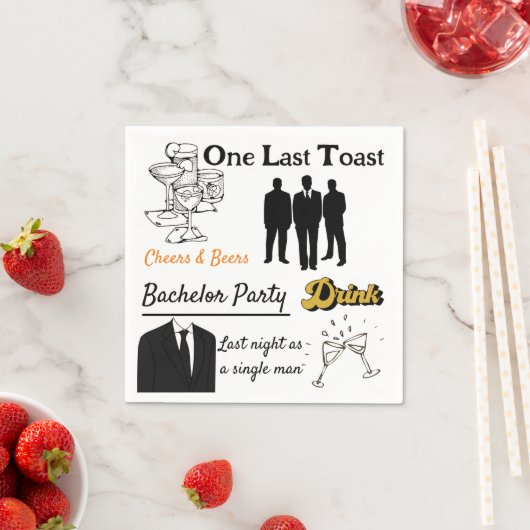 Serviette En Papier Bachelor (En situation)