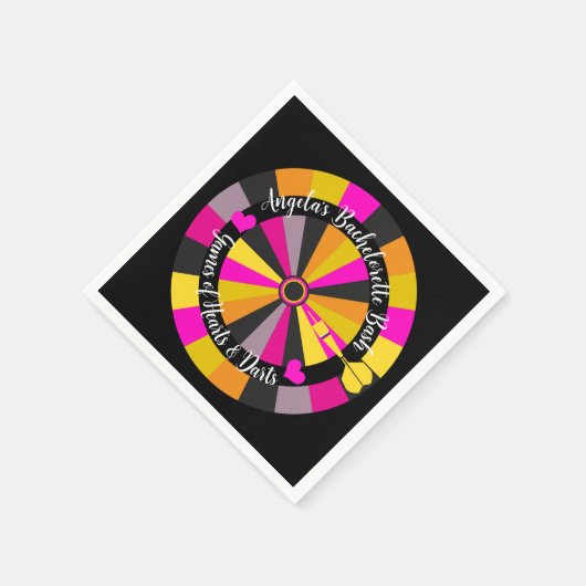 Serviette En Papier Bachelorette Bash Jeu de fléchettes Thème (Coin)
