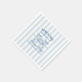 Serviette En Papier Bachelorette Bleue Bleu Apres Ski (Coin)