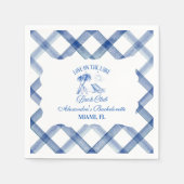 Serviette En Papier Bachelorette by the Lake (Devant)